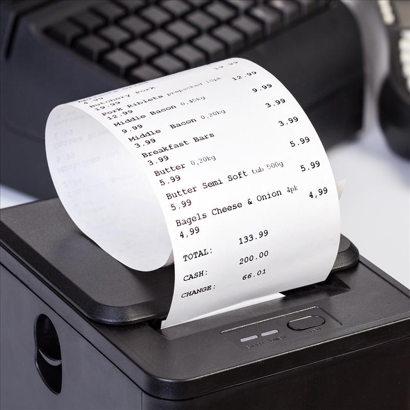Thermal cash register paper
