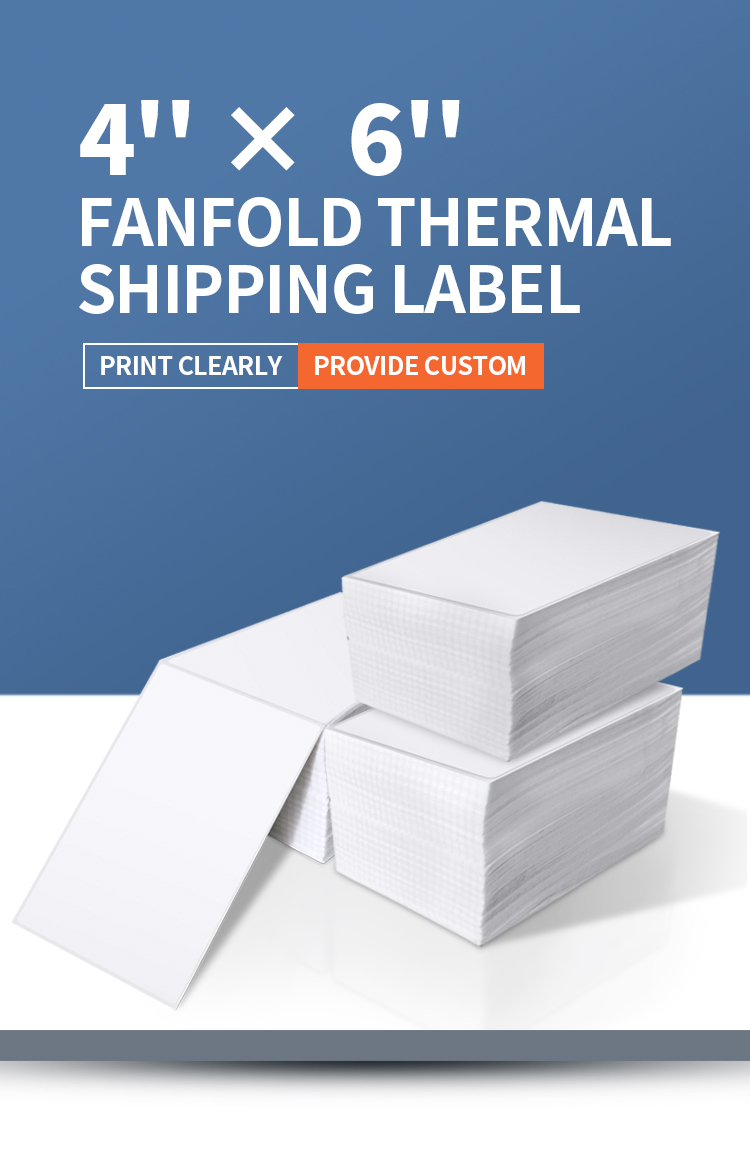4x6 Fanfold Thermal Shipping Label