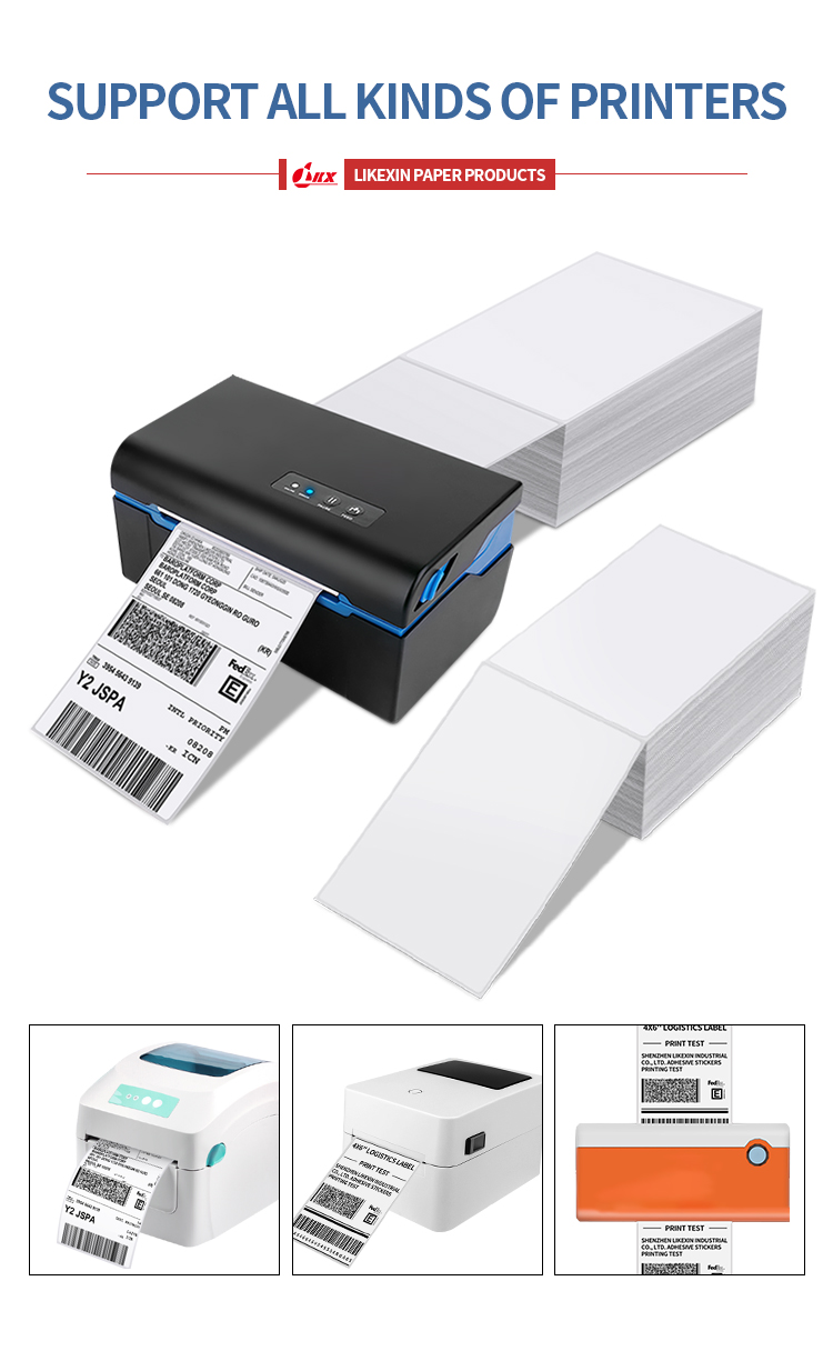 4x6 Fanfold Thermal Shipping Label